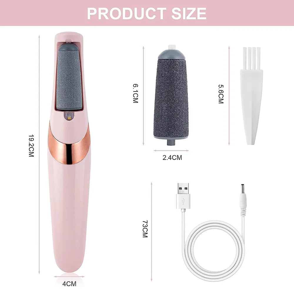 Electric Foot Dead Skin Callus Remover Grinding Rasp Pedicure Machine Foot Grinder Nail Files Cleaning Tools for Hard Cracked